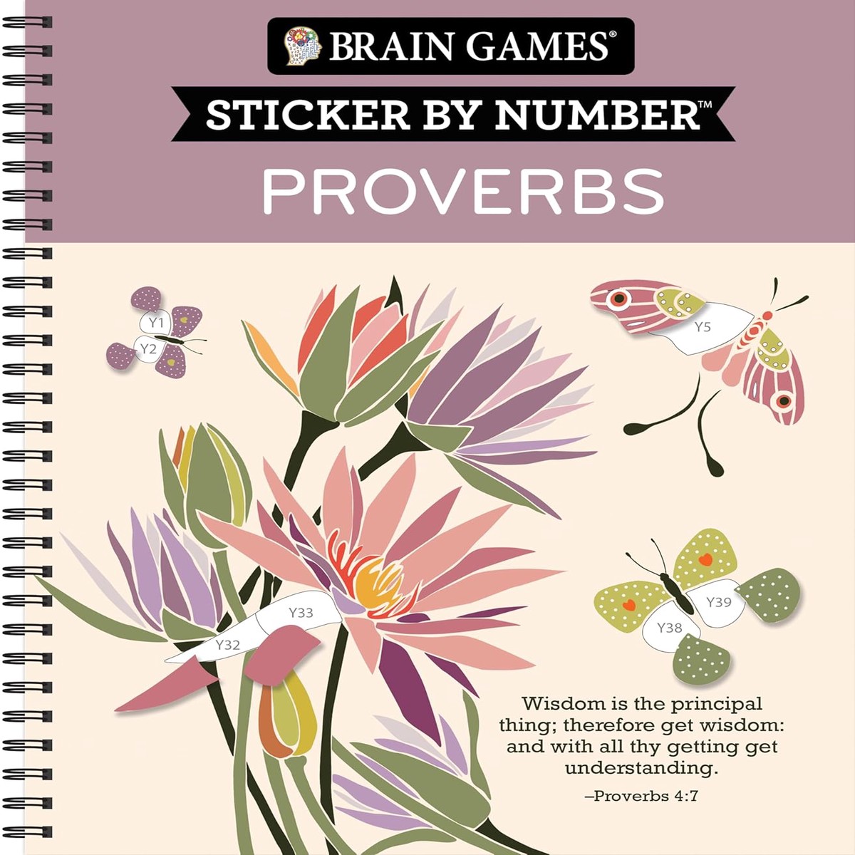 Sticker By Number: Proverbs (Spiral)