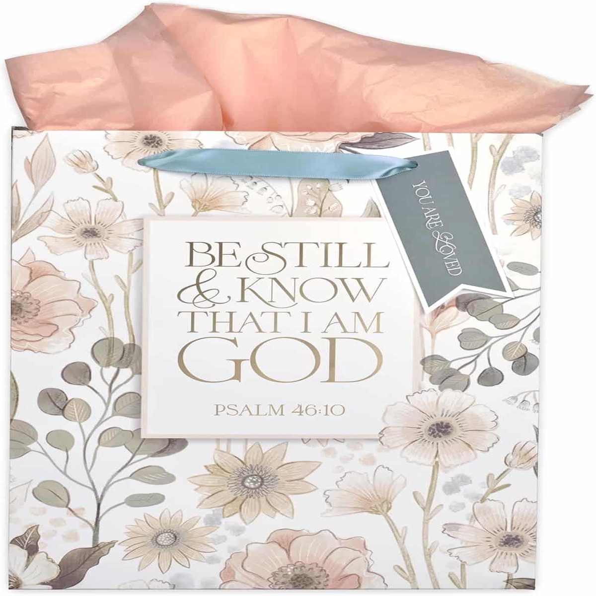 Gift Bag: Be Still & Know (Teal Meadow)