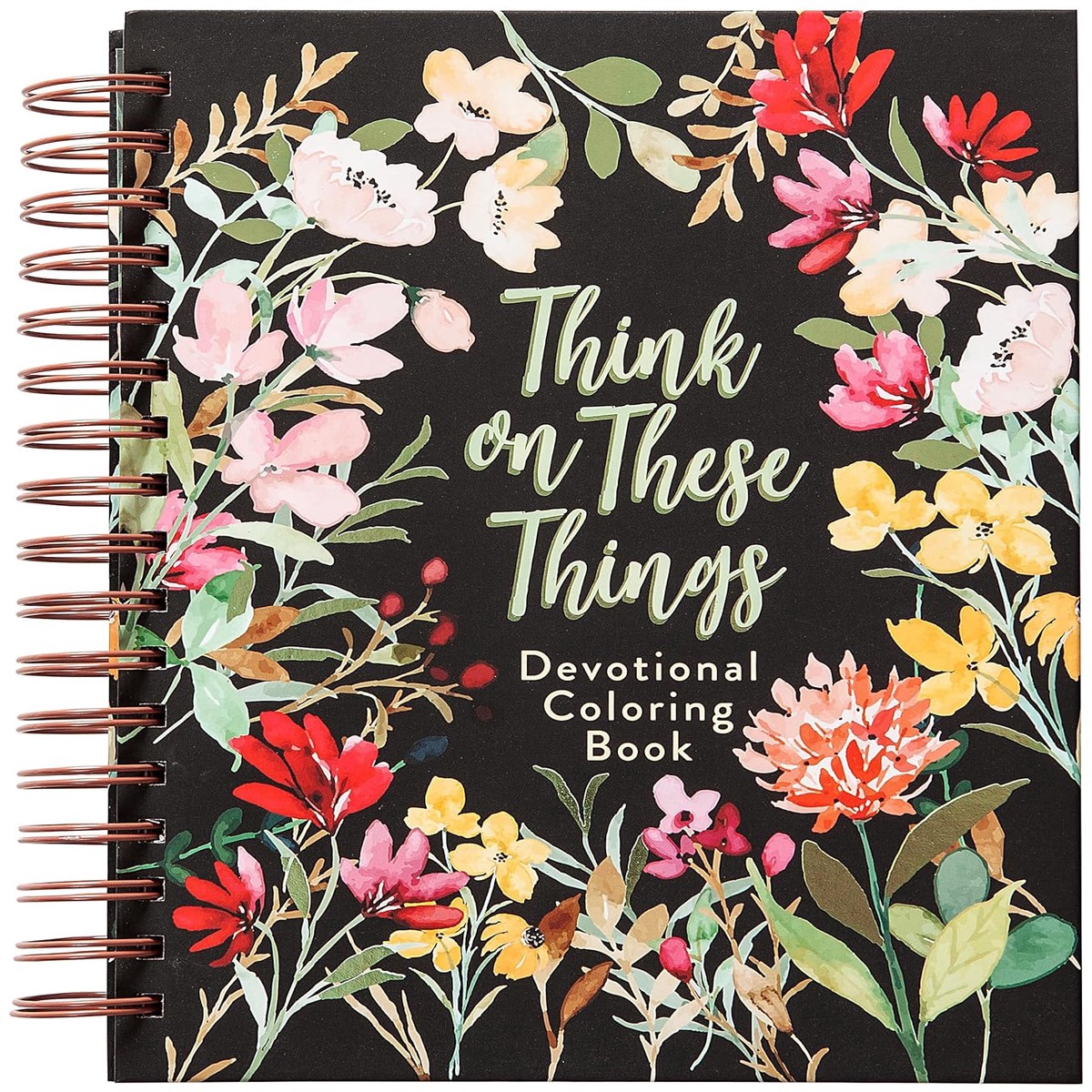 Think on These Things: Devotional Coloring Book (Spiral Bound)