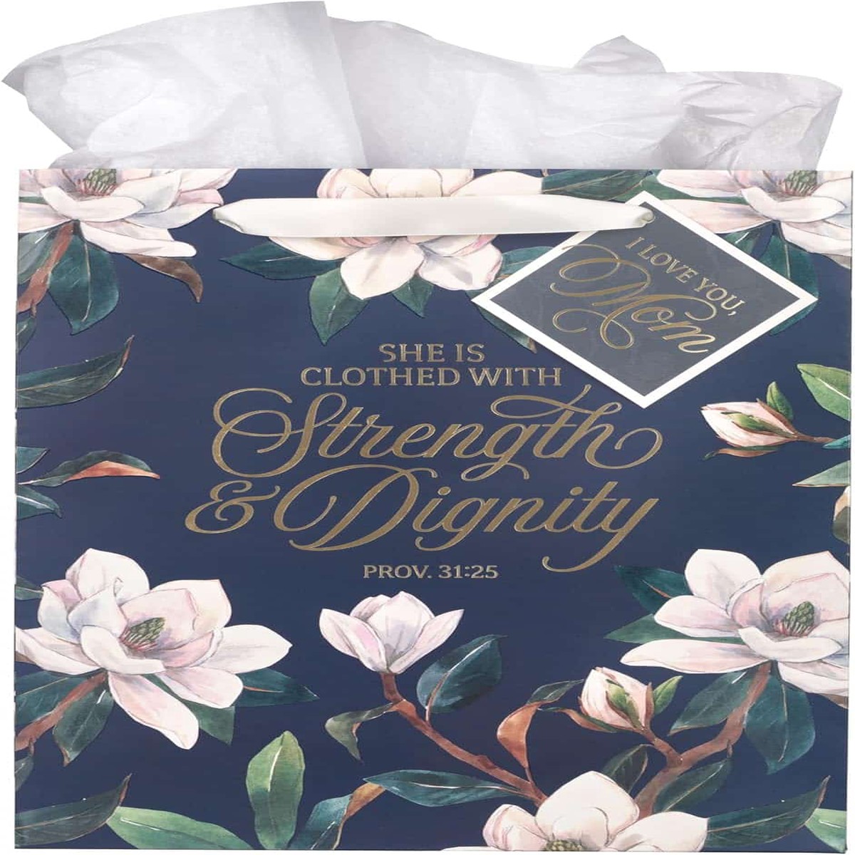 Gift Bag: Strength & Dignity (Blush Magnolia, Large)