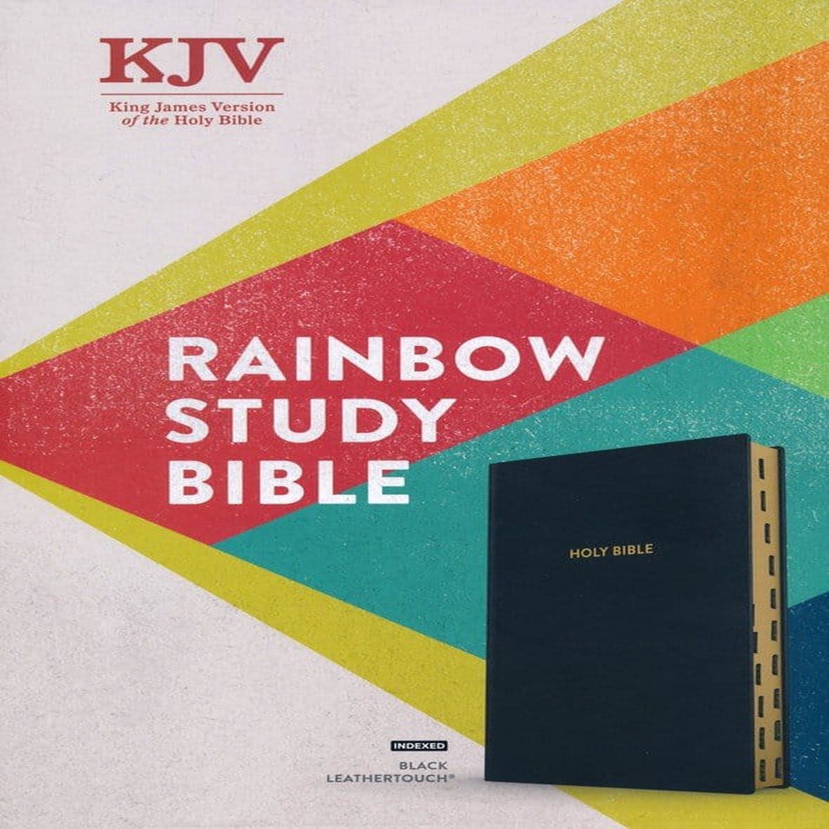 KJV Rainbow Study Bible (Indexed, Black, Imitation Leather) - KJV