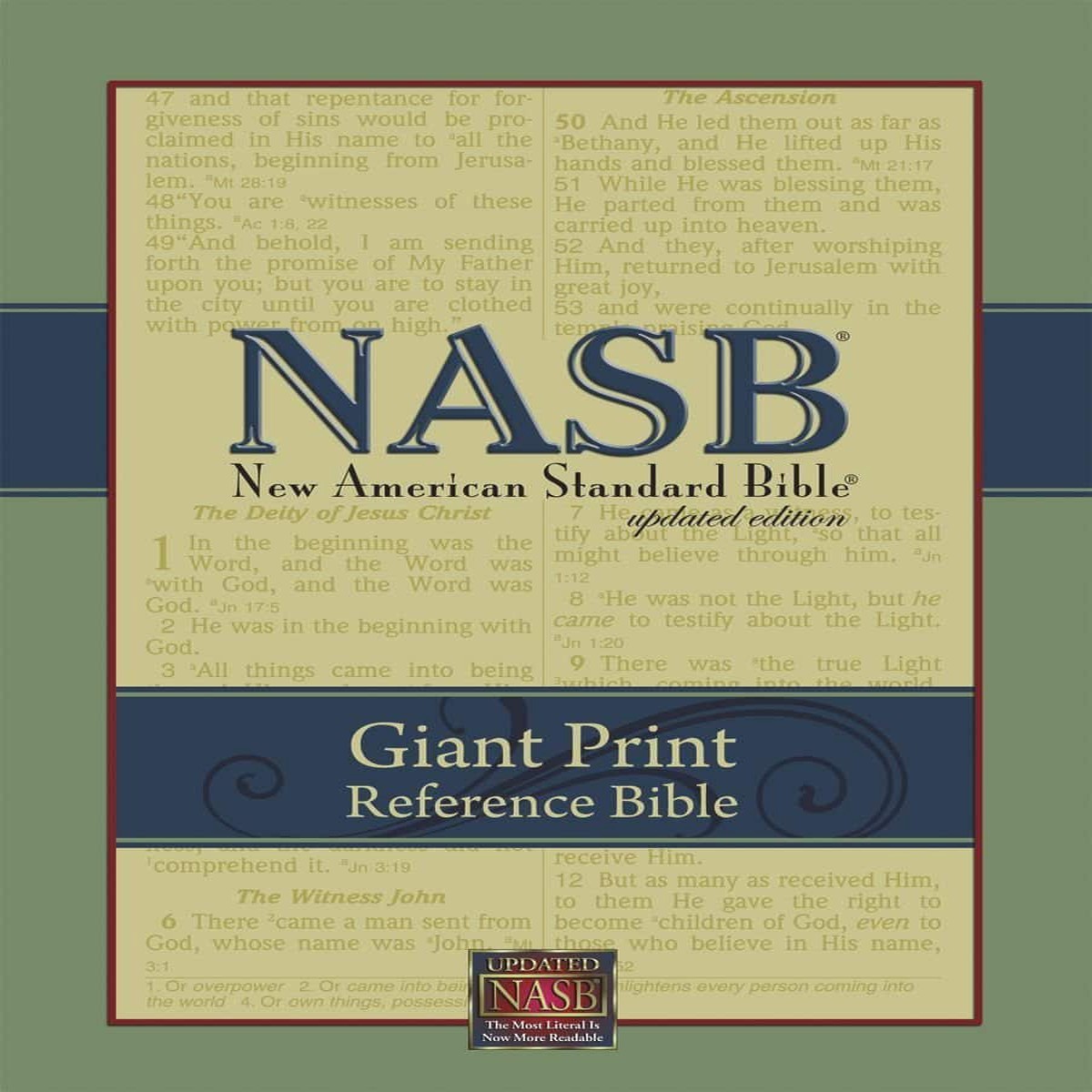 NASB Giant Print Reference Bible (Burgundy)