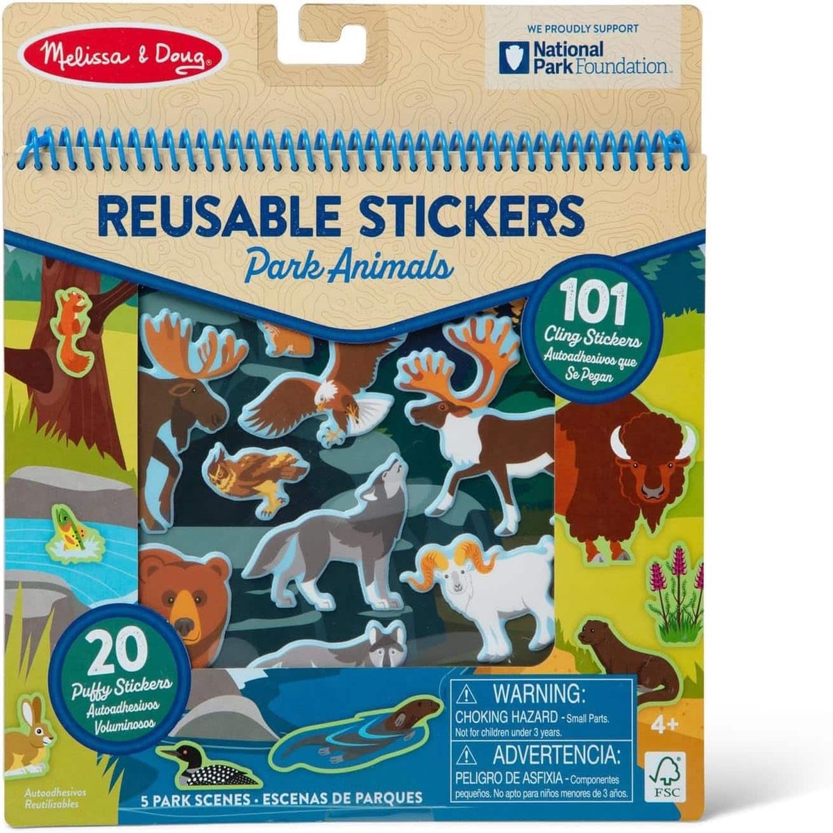 Reusable Stickers: Park Animals