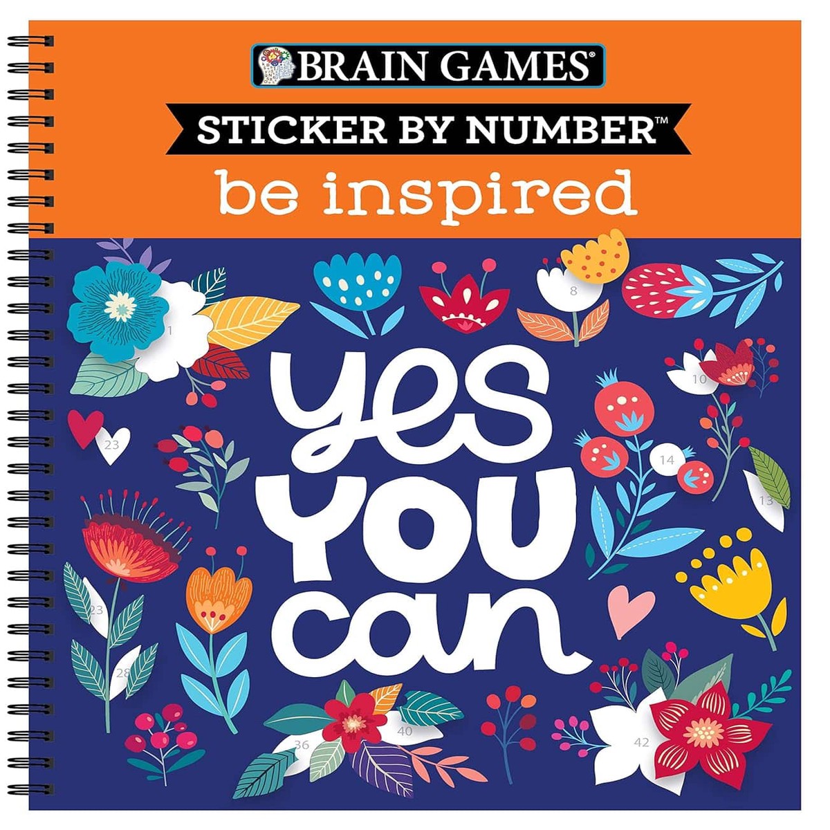 Sticker by Number: Be Inspired - Brain Games