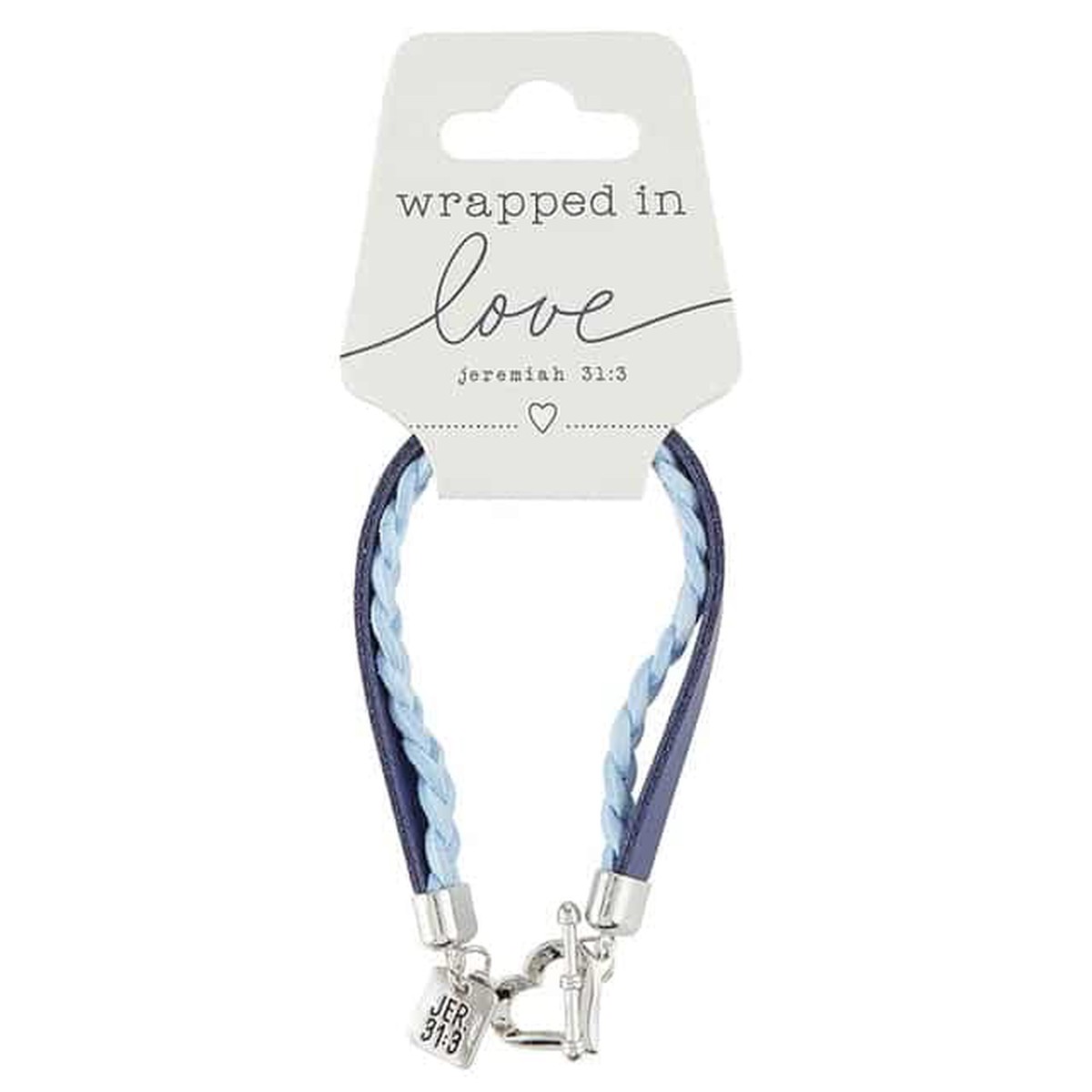 Bracelet: Jeremiah 31: 3 (Blue & Silver)