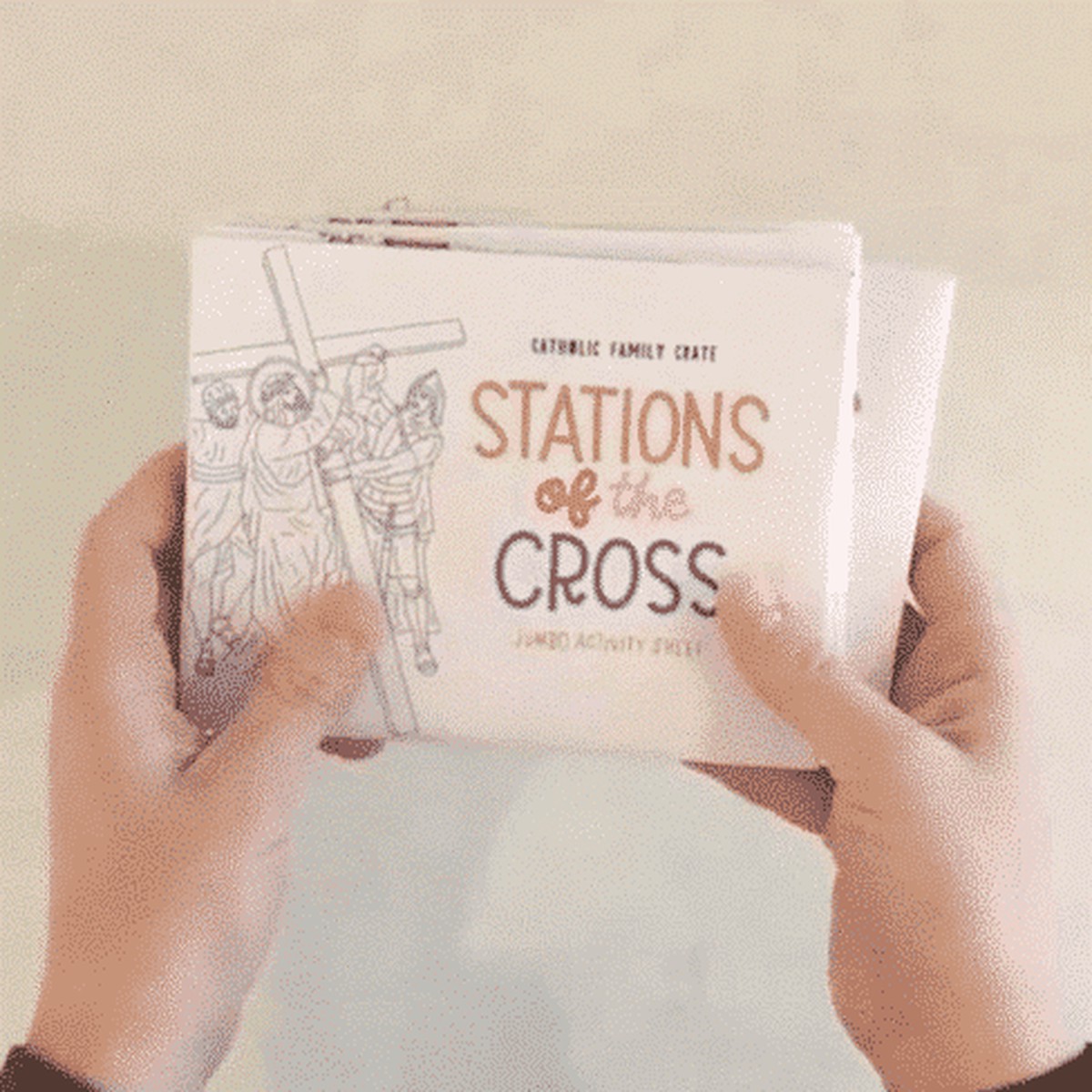 Stations Of The Cross: Jumbo Activity Sheet (3 Pack)