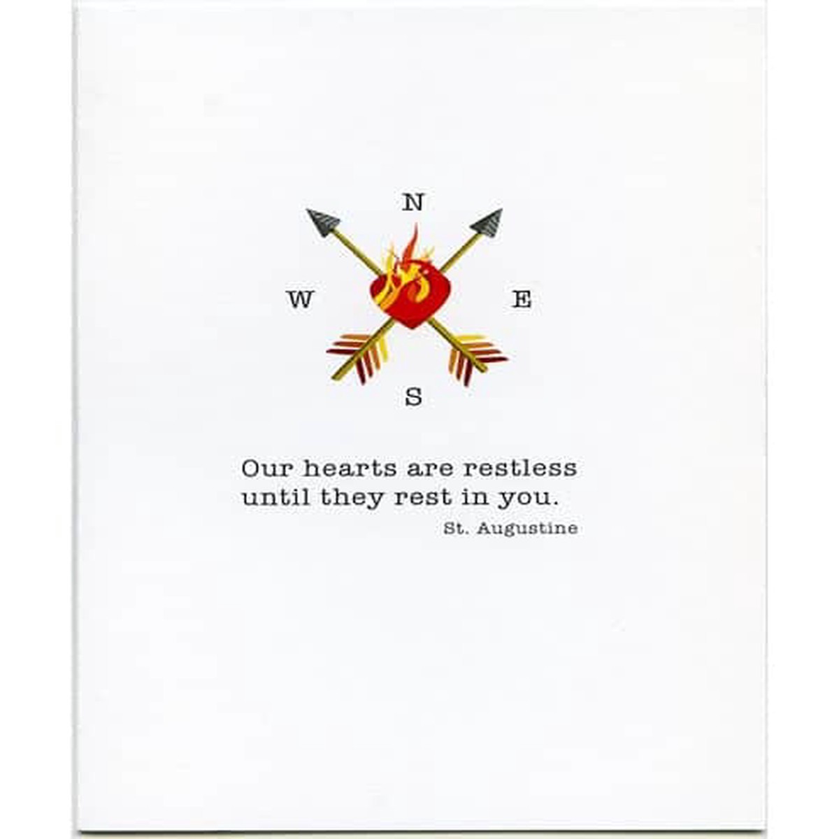 Greeting Card: Our Hearts Are Restless