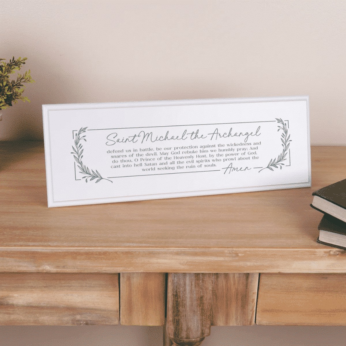 Tabletop Sign: Saint Michael the Archangel