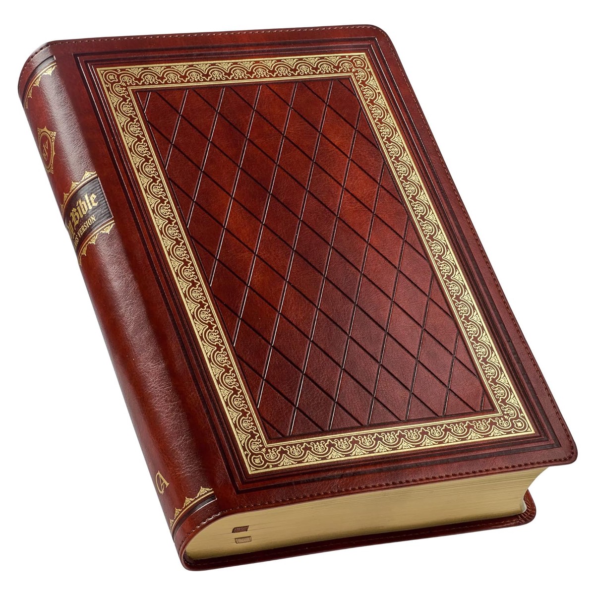 KJV Indexed Study Bible (Saddle Tan)