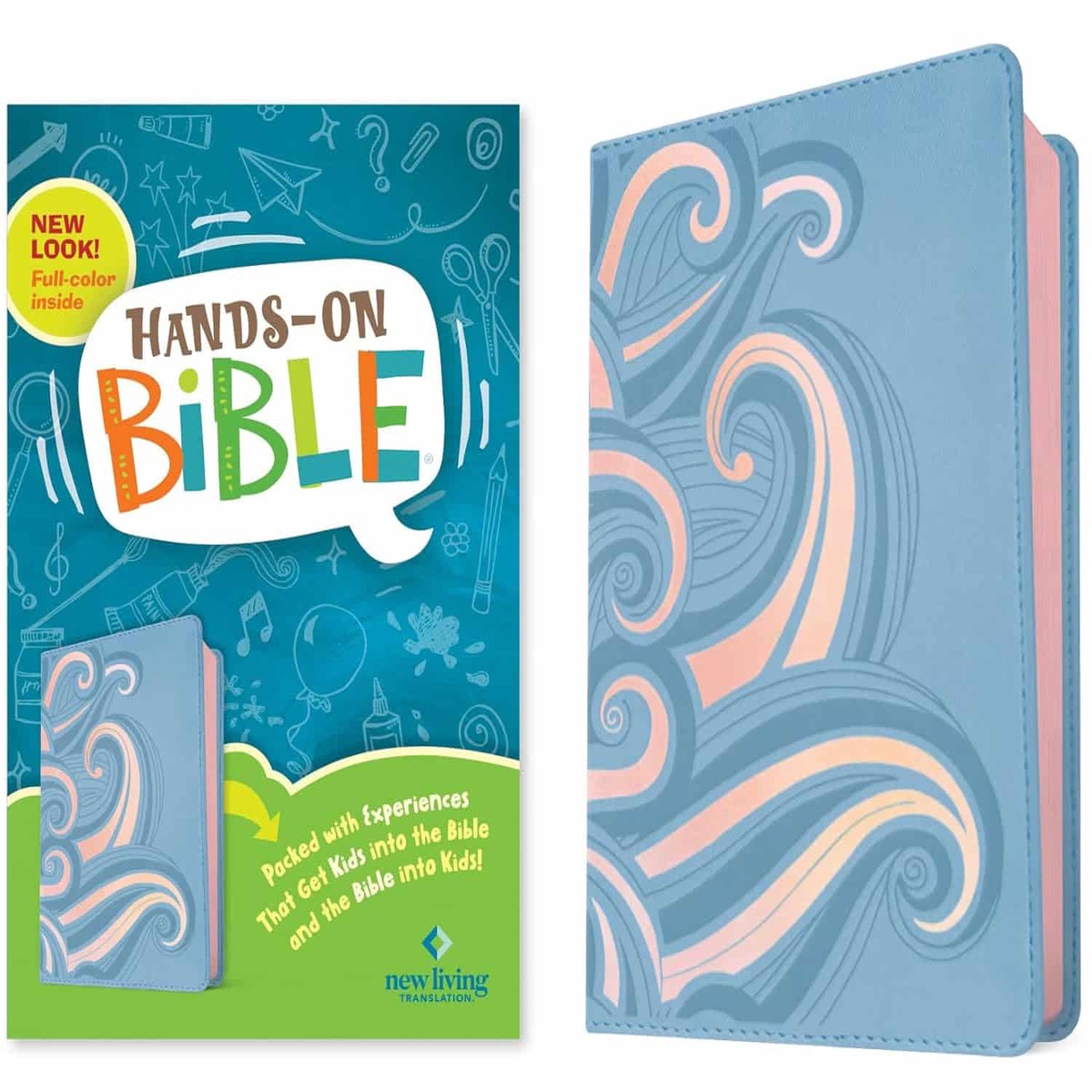 NLT Hands On Bible (Pink Waves)