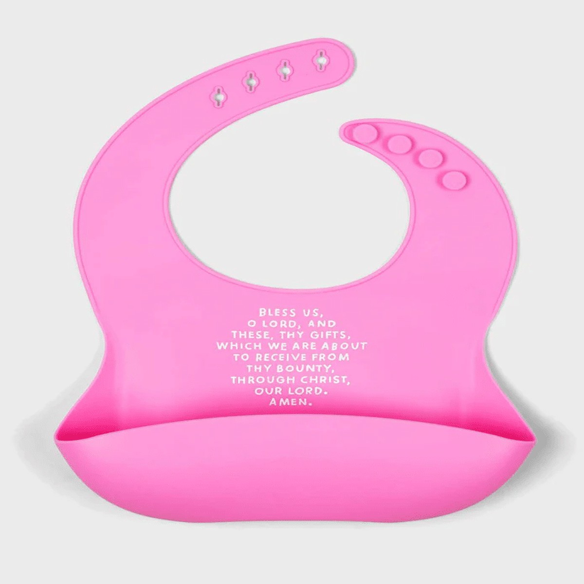 Meal Blessing Bib (Bubblegum)