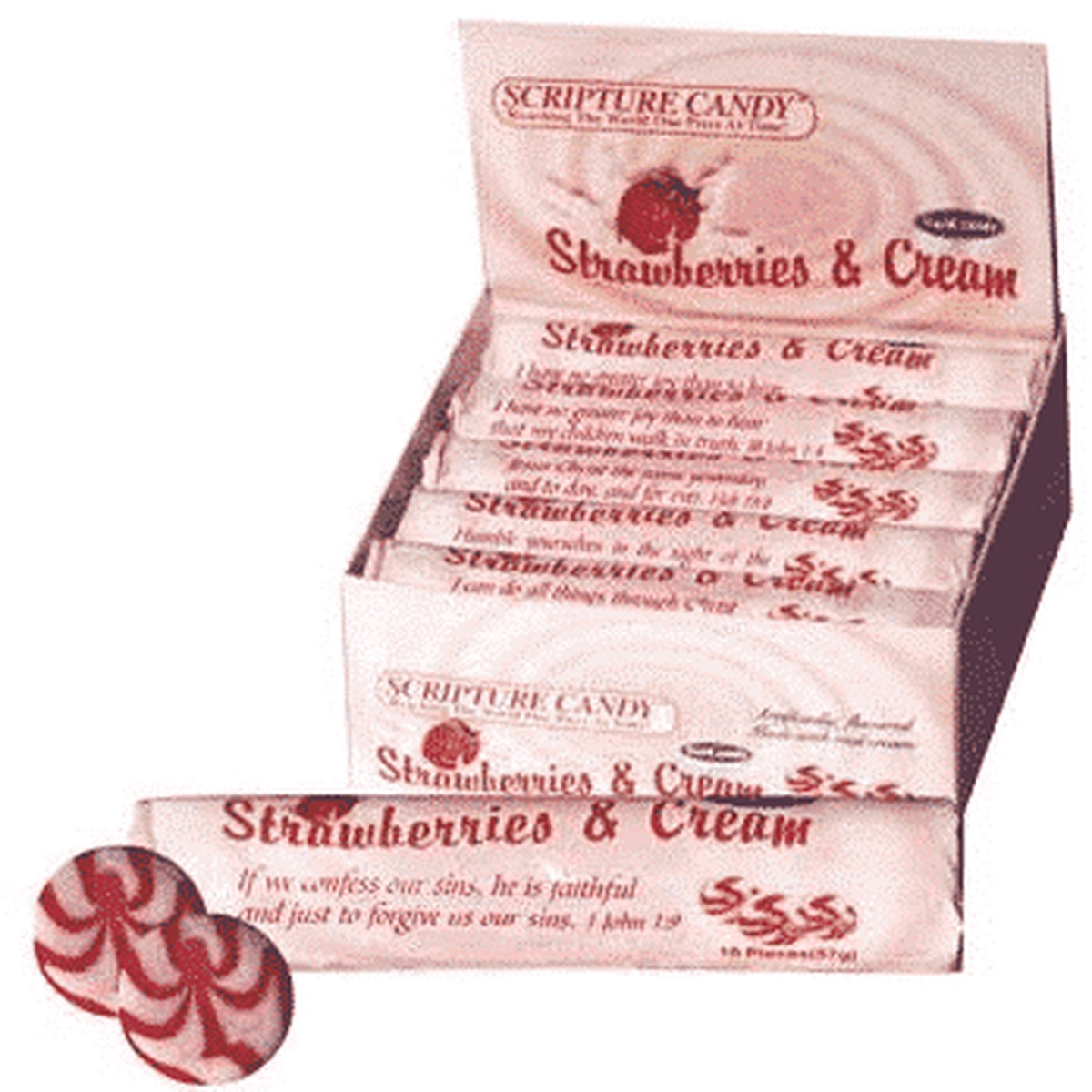 Scripture Candy: Strawberries & Cream Roll