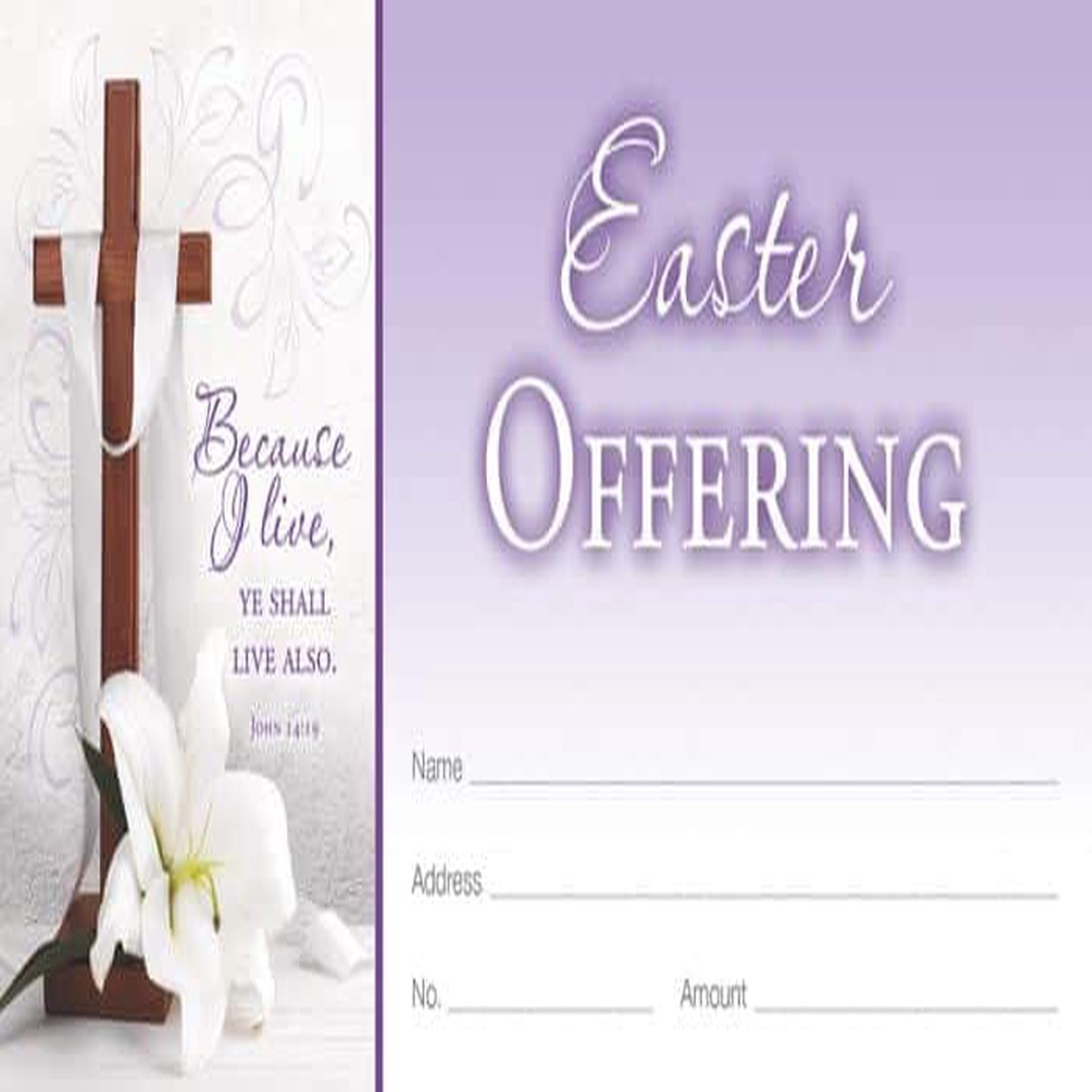 Offering Envelope: I Live (Easter, 100 PK)