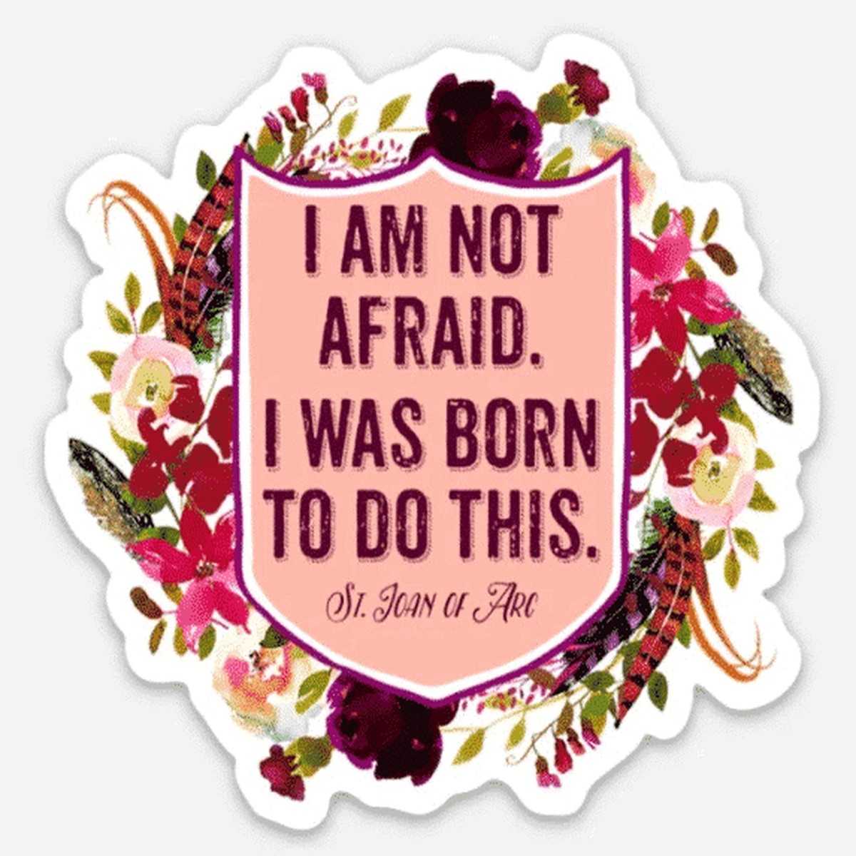 Vinyl Decal: I Am Not Afraid (3)