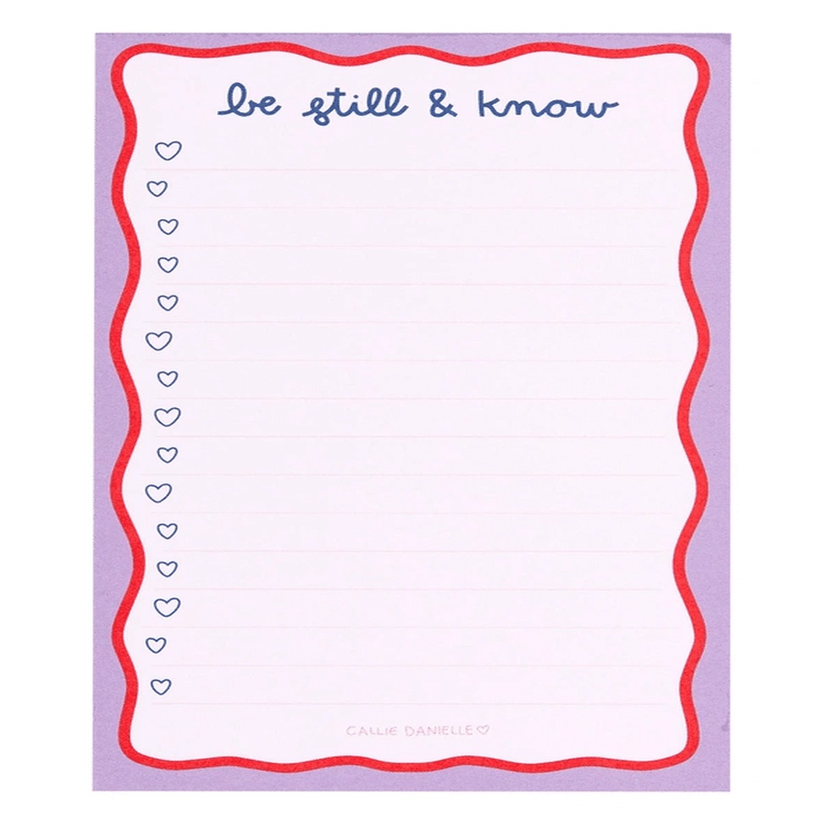Notepad: Be Still & Know (52 Sheets)