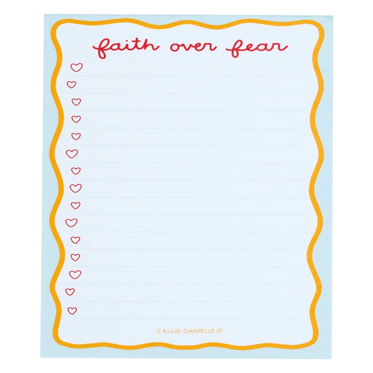 Notepad: Faith Over Fear (52 Sheets)