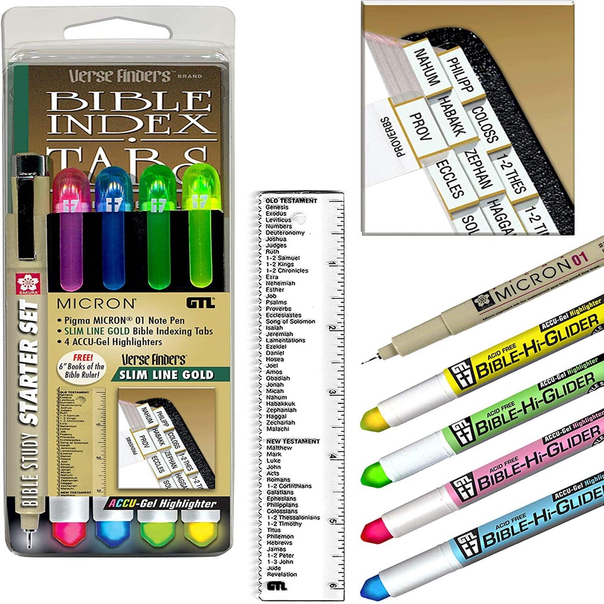 Study Starter Set: Slim Line Gold