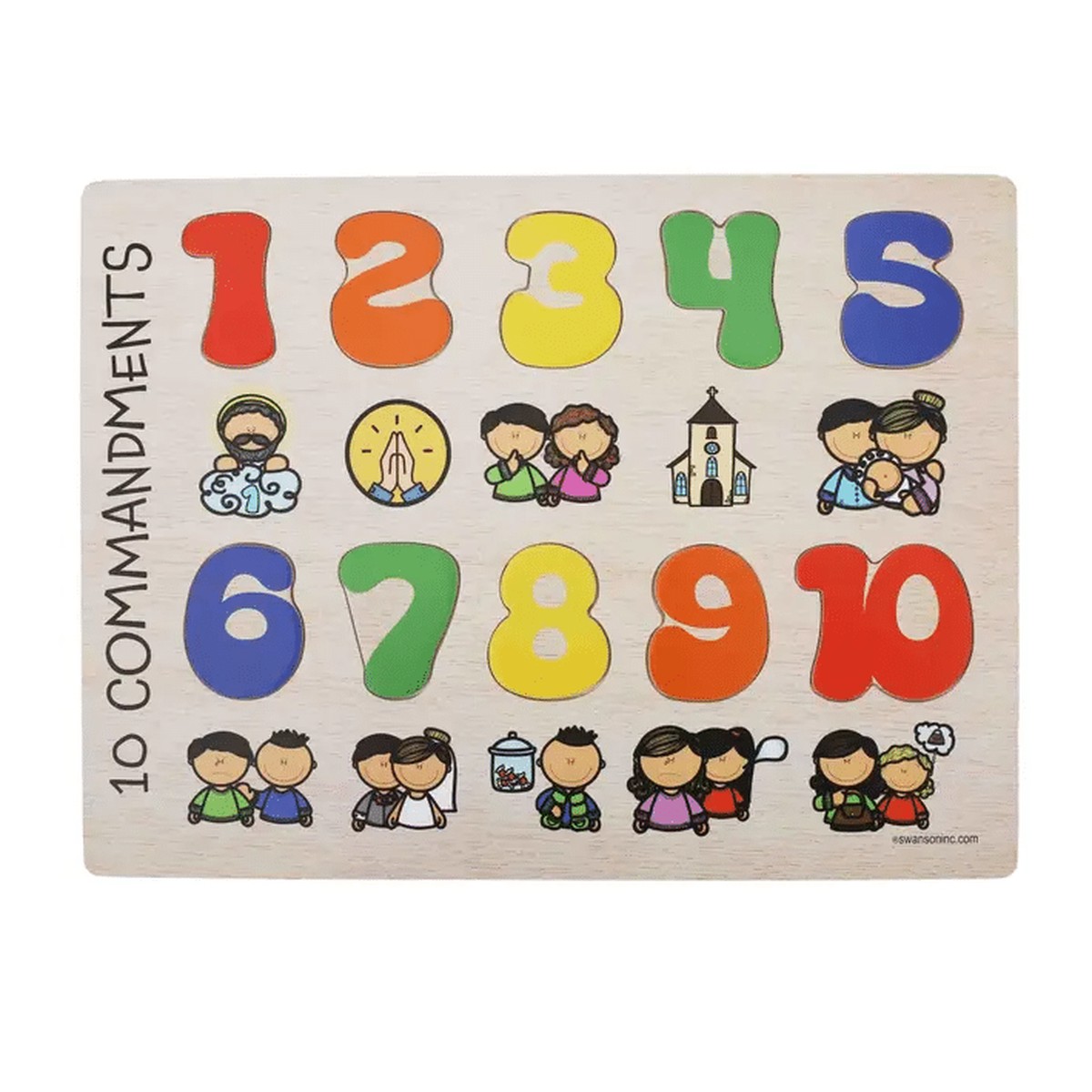 Puzzle: Ten Commandments (Wood)