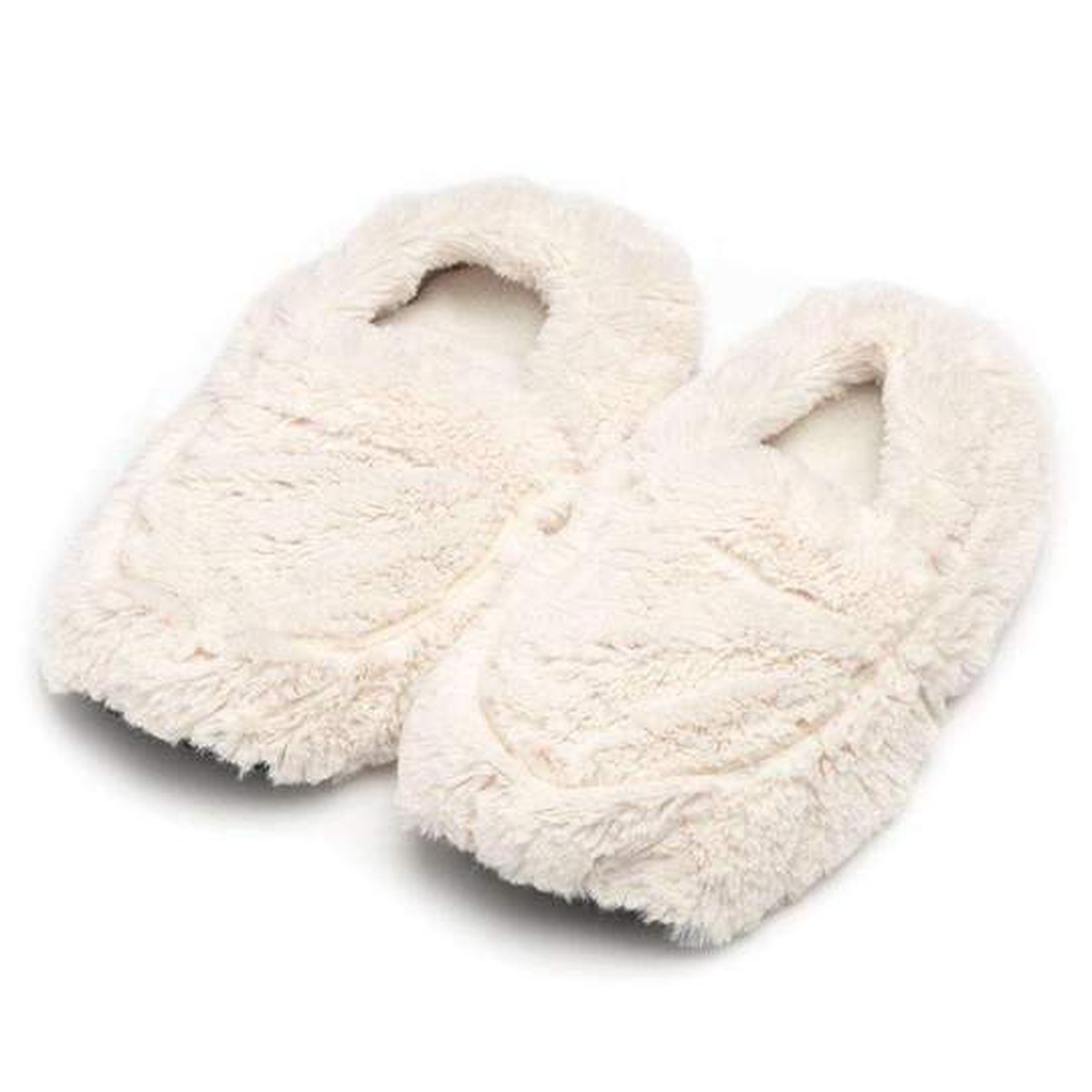 Warmies Slippers: Cream