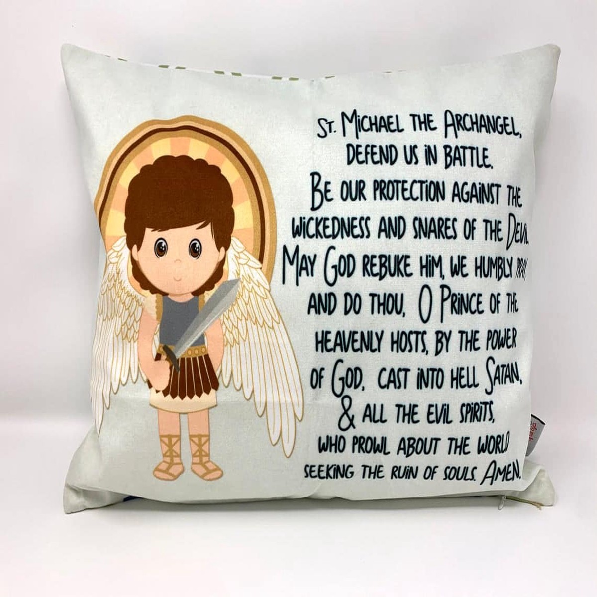 Saint Michael Pillow Cover