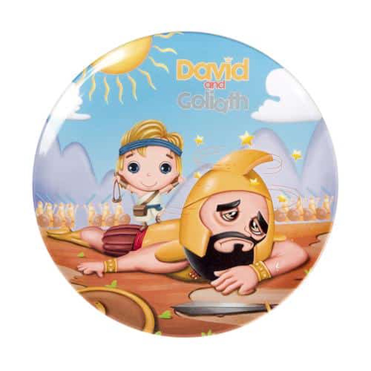 David & Goliath Round Plate