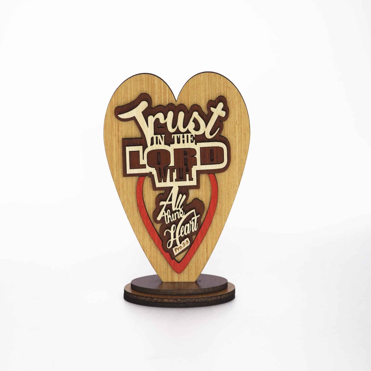 66 Trust in the Lord Wooden Table Topper