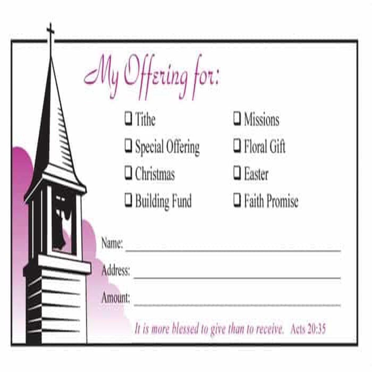Offering Envelope - General Offering