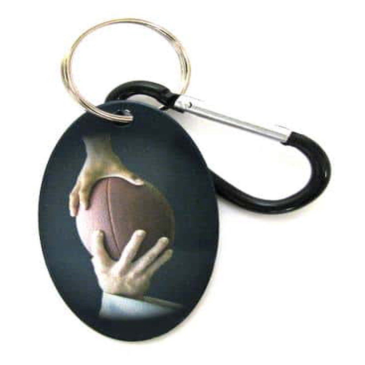Football Zipper Pull Tag