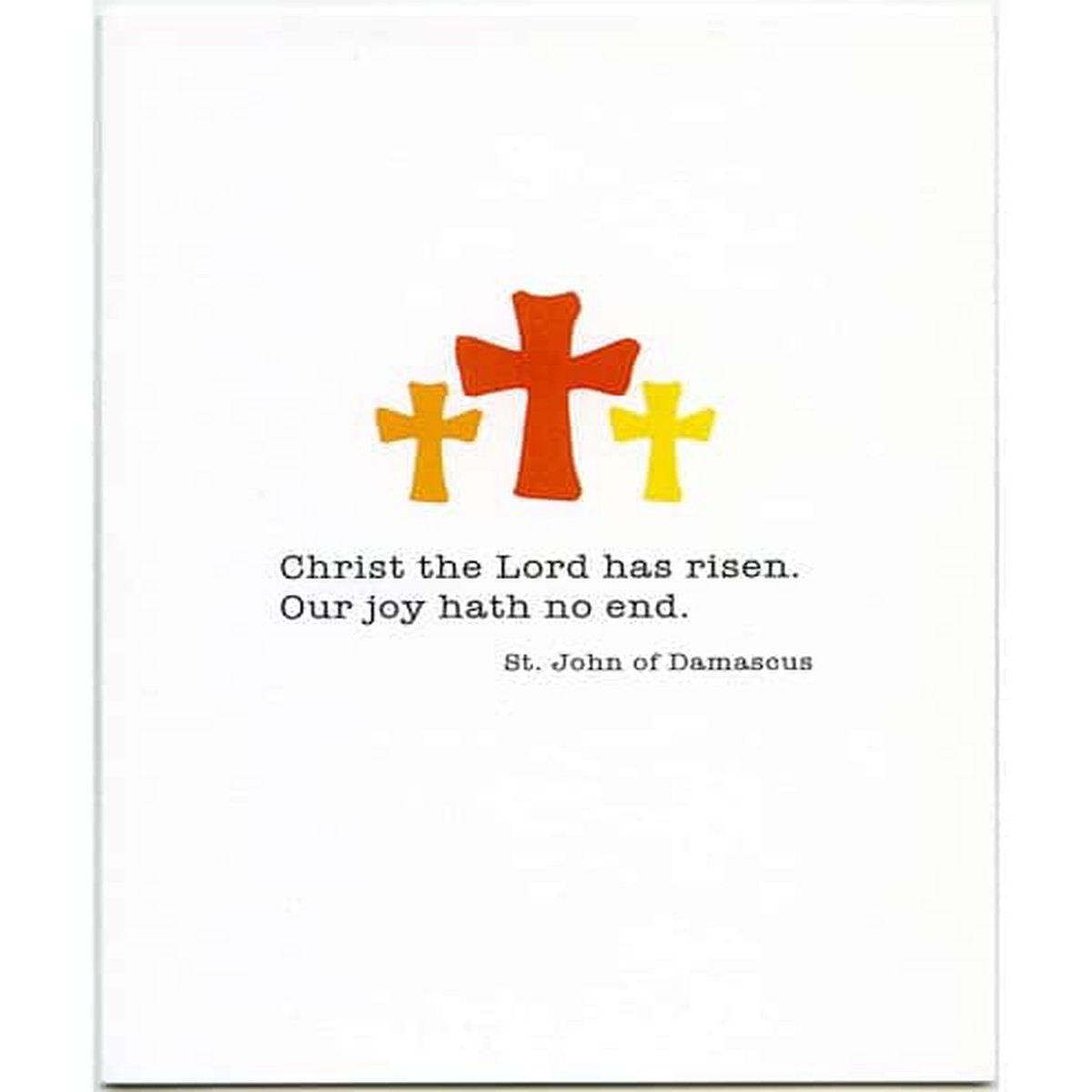 Christ Has Risen, St. John of Damascus Easter Card