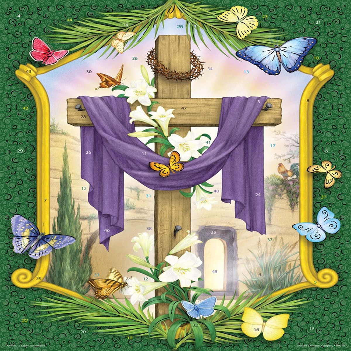 Countdown Calendar: Lenten Cross Countdown (47 windows)