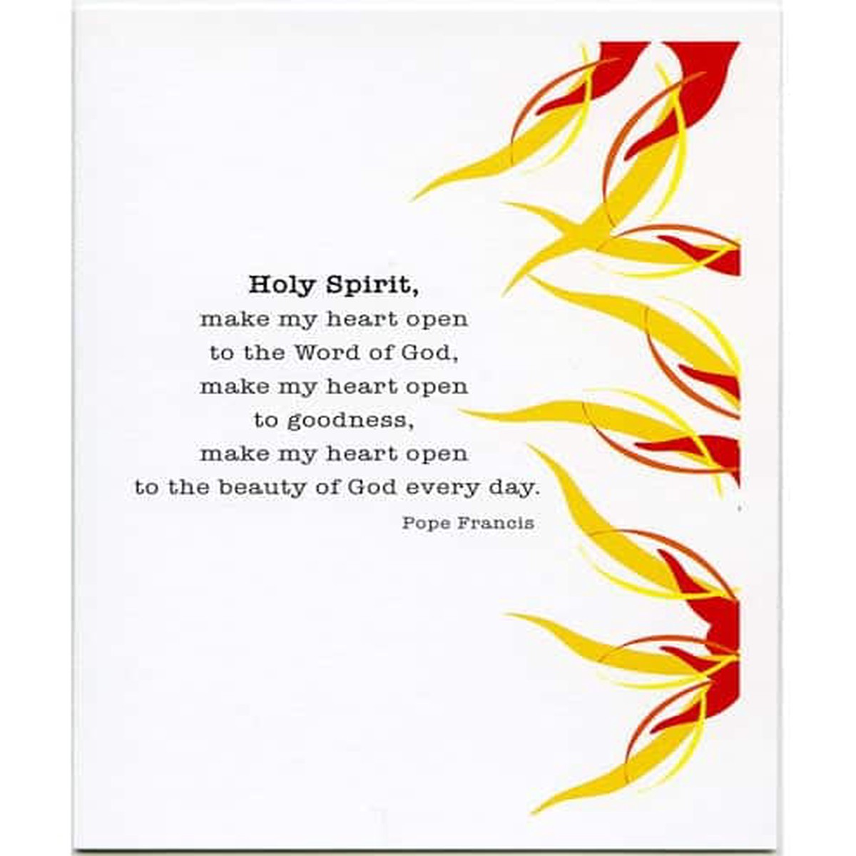 Make My Heart Open Confirmation Card