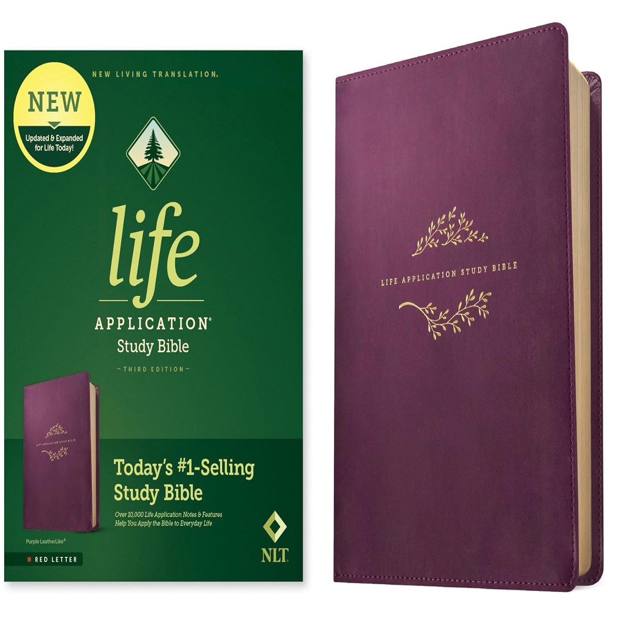 NLT Life Application Study Bible, Third Edition (Purple)