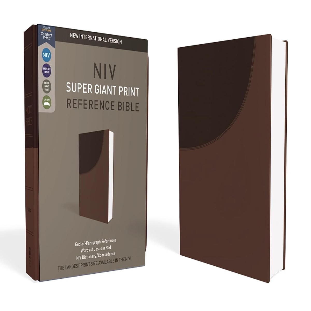 NIV Super Giant Print Reference Bible (Chocolate Leathersoft)