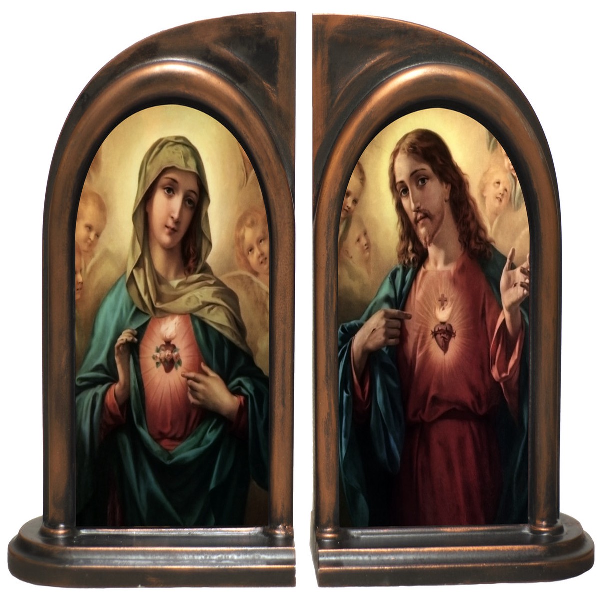 Sacred and Immaculate Hearts Bookends