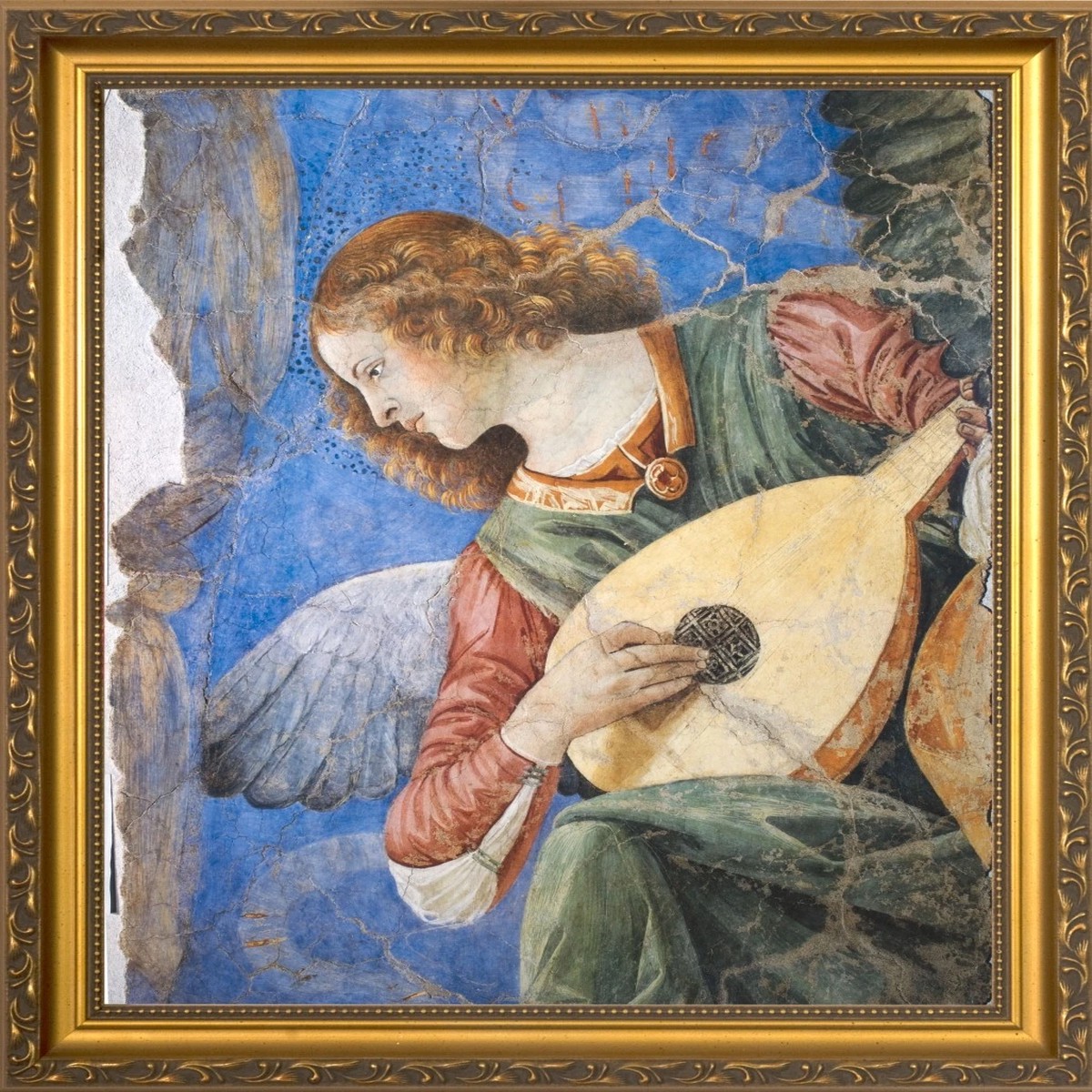 Brunette Angel Framed Art