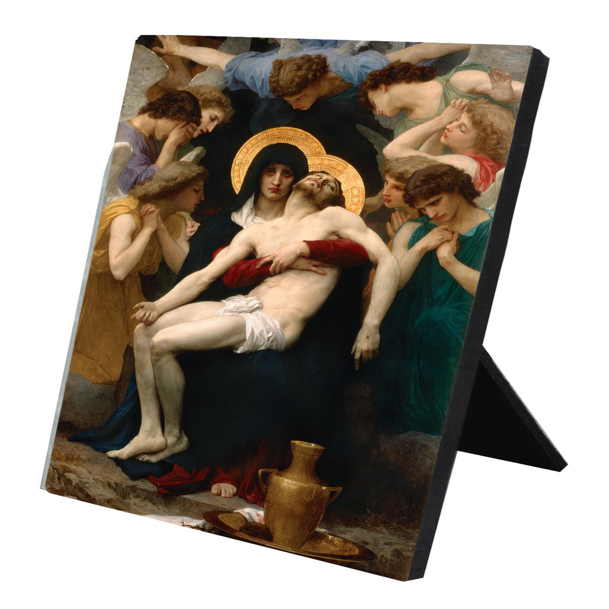 La Pieta Vertical Desk Plaque