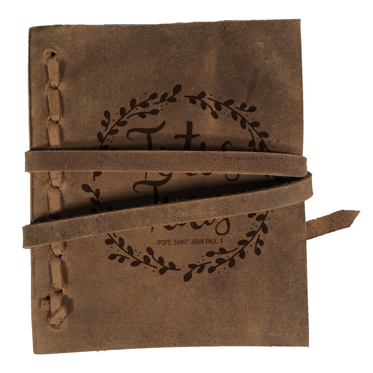 "Totus Tuus" Rustic Leather Journal
