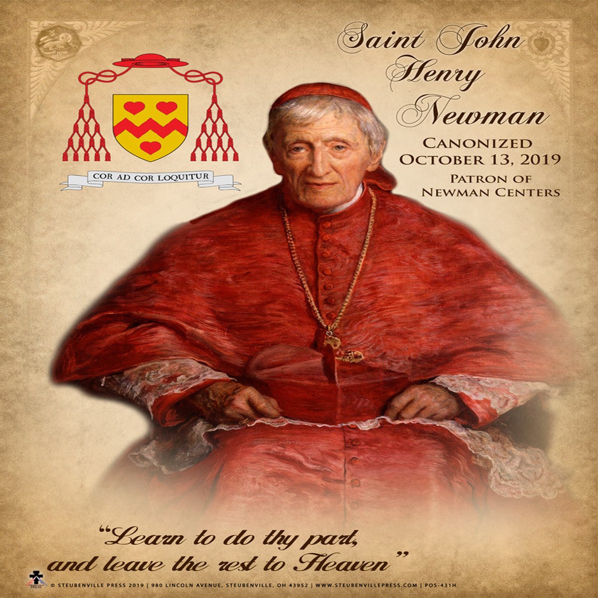 St. John Henry Newman Commemorative Poster