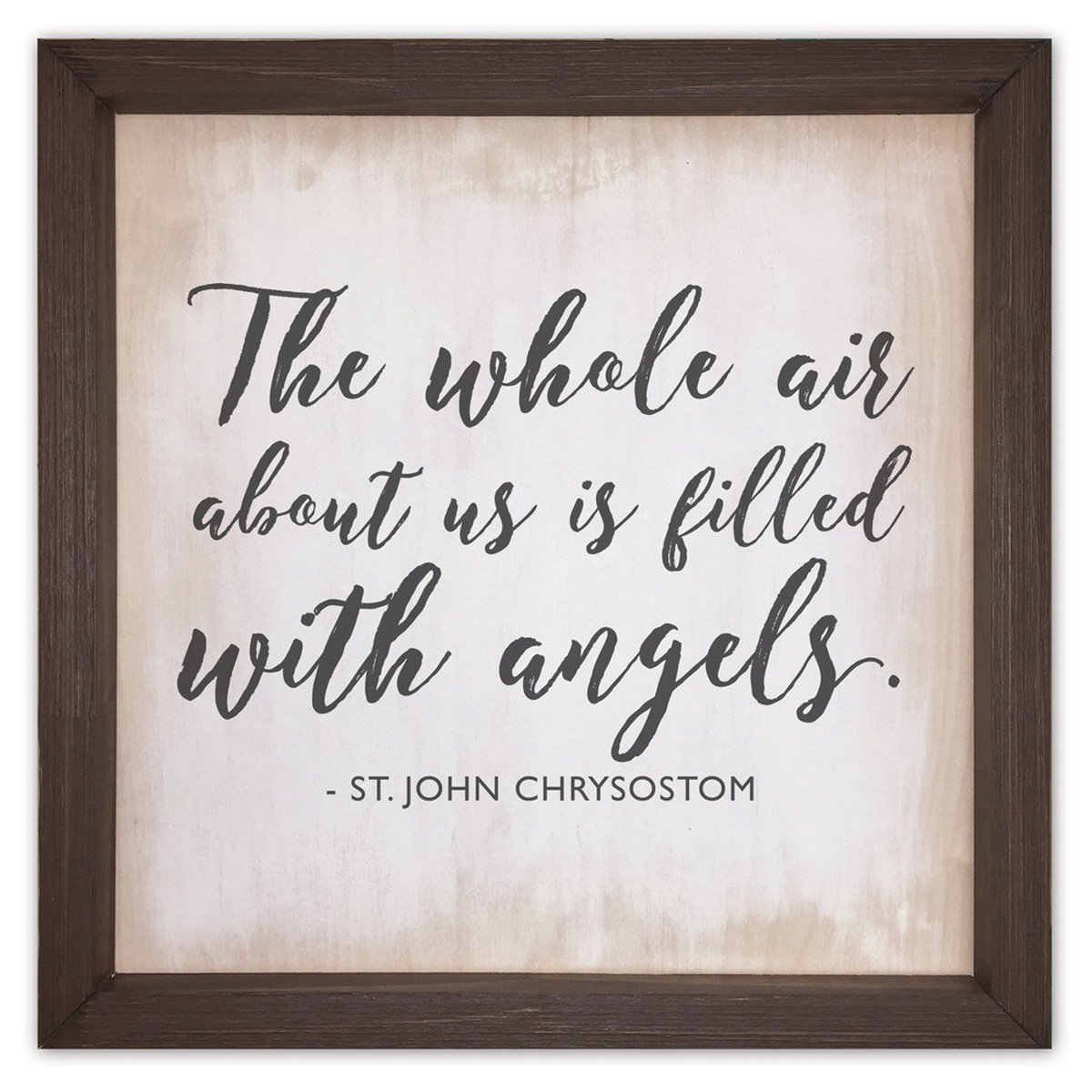 "The Whole Air About Us" Rustic Framed Quote