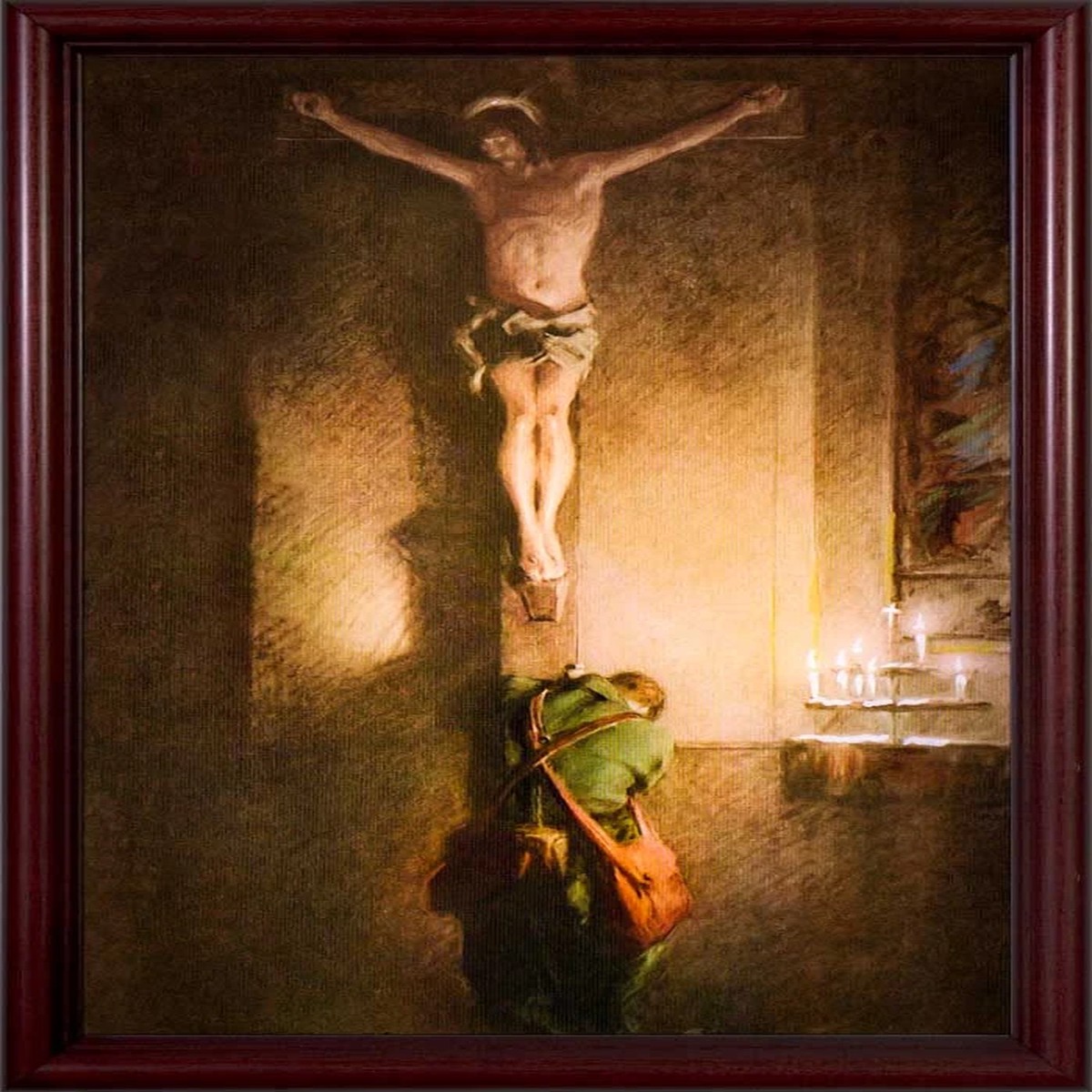 "The Return" by C.B. Chambers - Cherry Framed Art