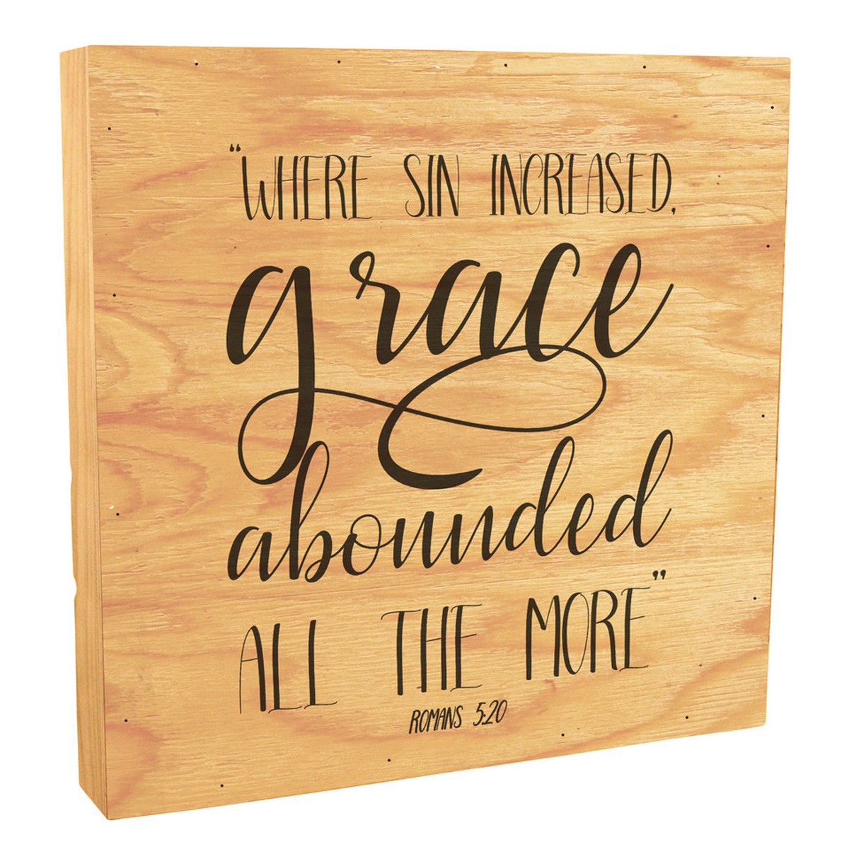 "Where Sin Increased" Rustic Box Art
