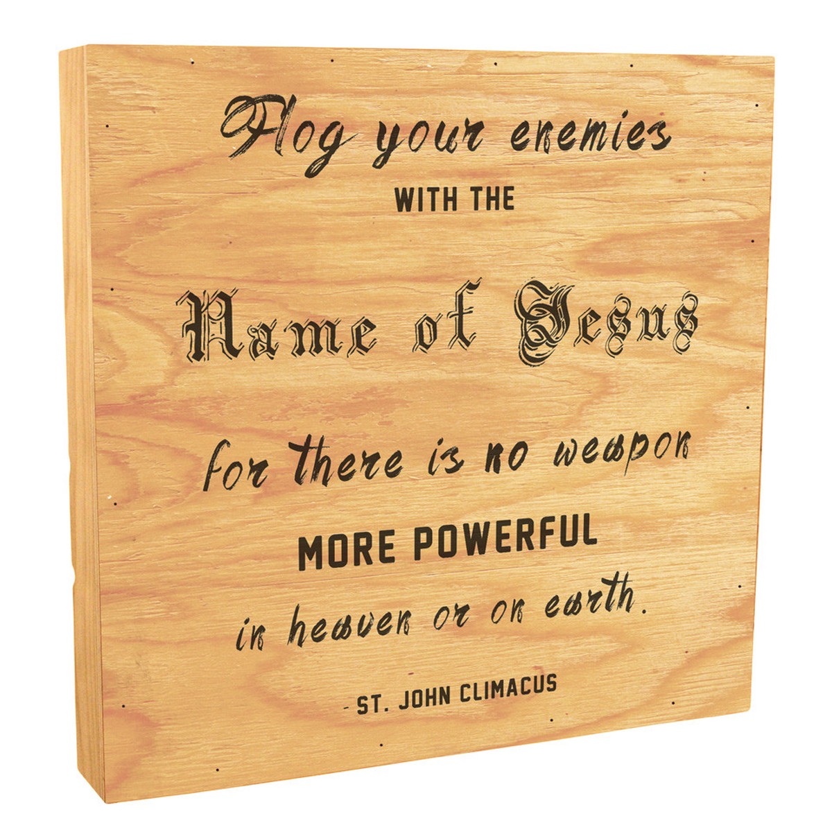 "Flog Your Enemies" Rustic Box Art