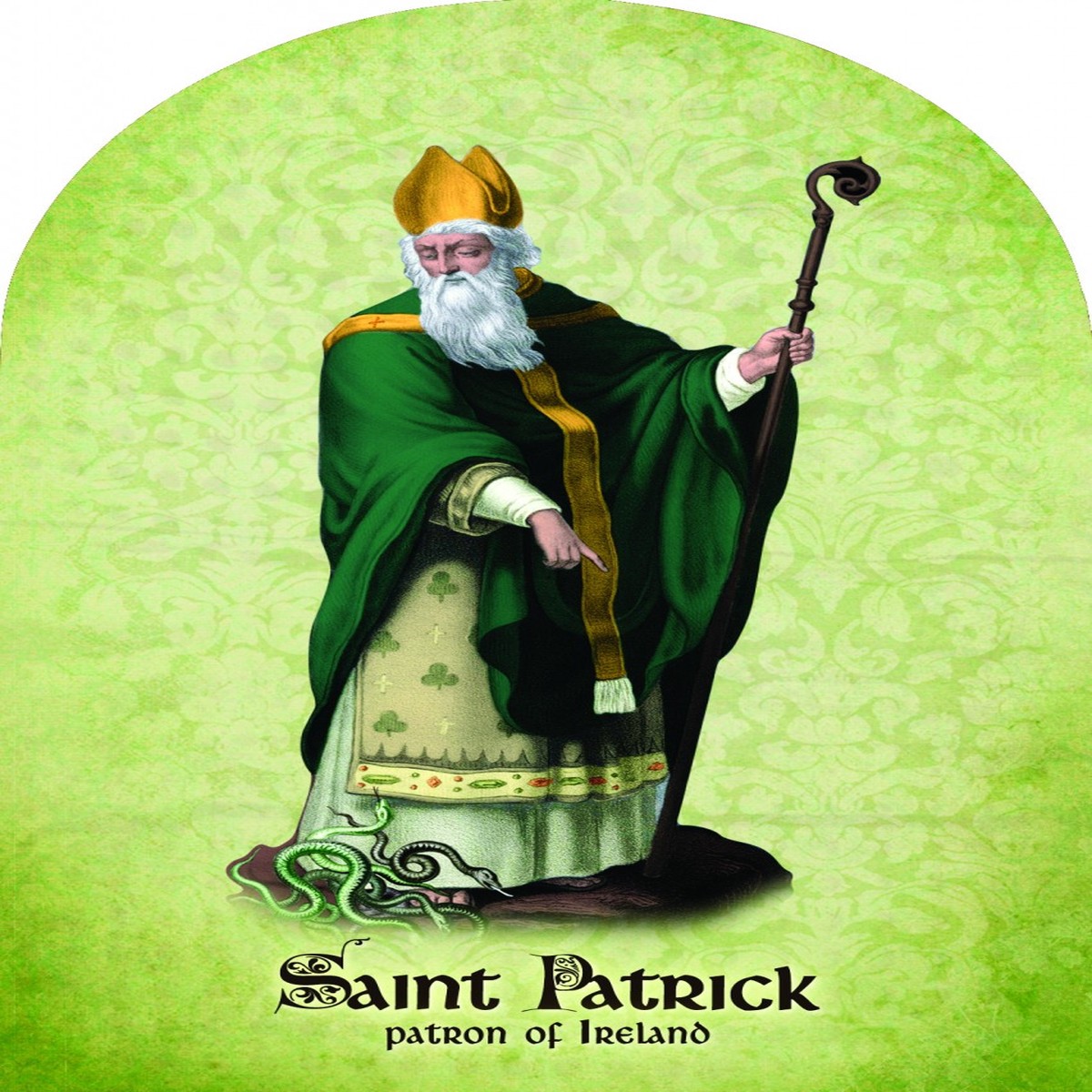 St. Patrick Arched Magnet