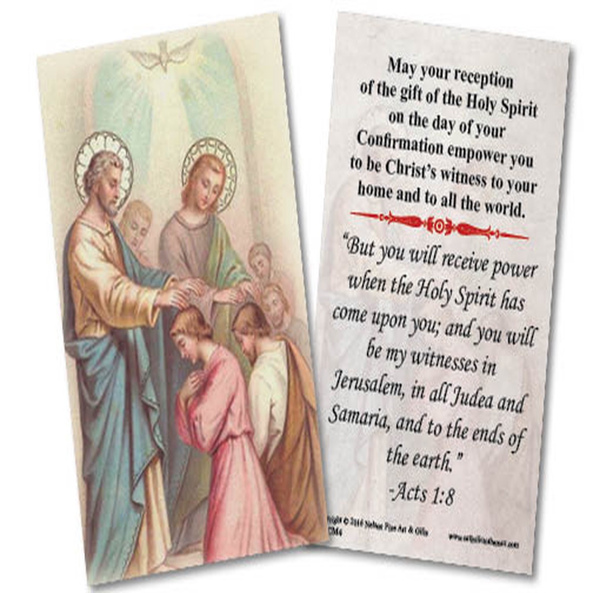 Apostles' Confirmation Holy Card
