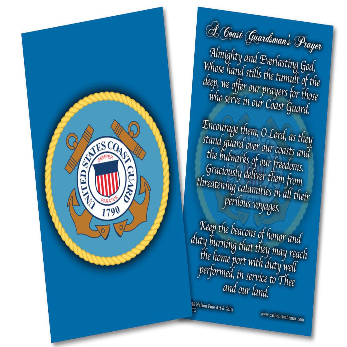 Coast Guard Prayer Card