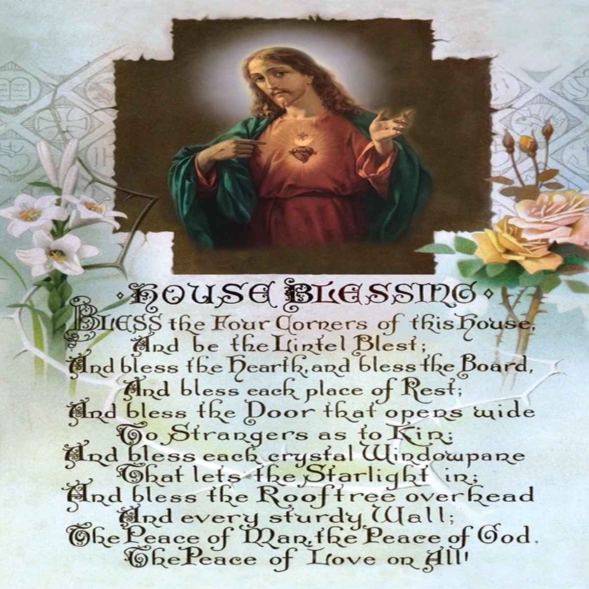 House Blessing Print in Assorted Frames