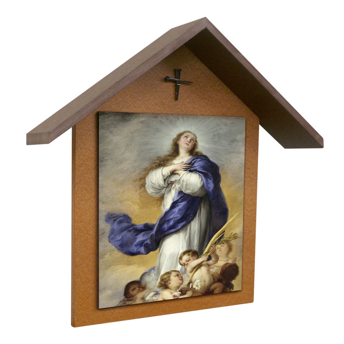 Immaculate Conception Simple Poly Wood Outdoor Shrine