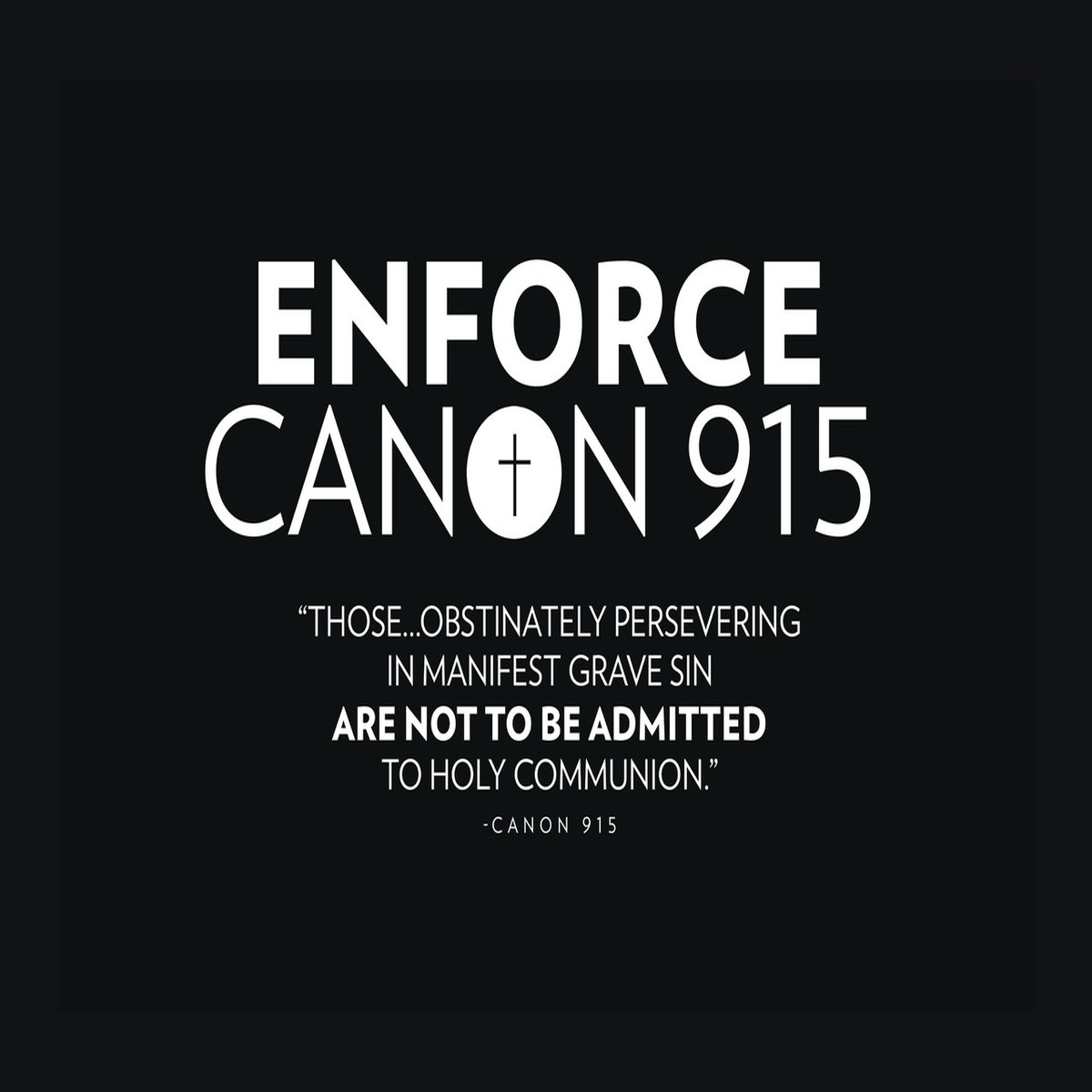 Enforce Canon 915 Postcards: CUSTOM Diocese Pack