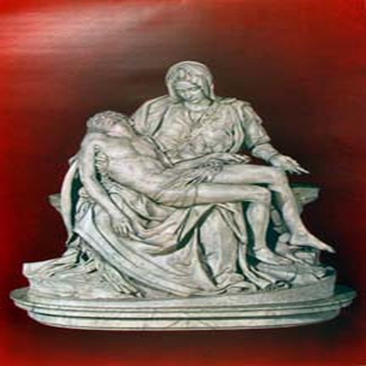 Pieta on Red Print