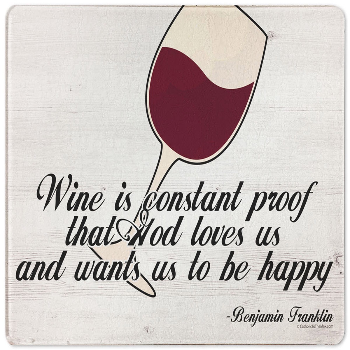 Wine is Proof Rectangular Glass Cutting Board